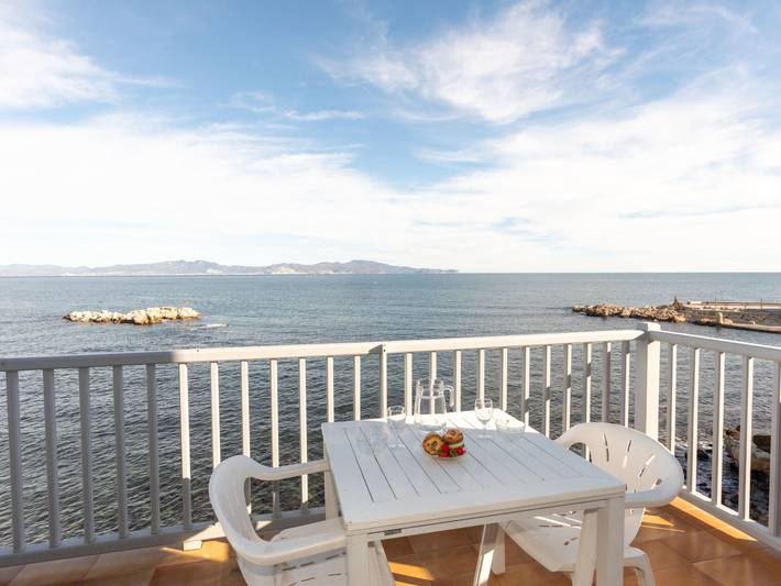 Vakantieappartement voor 2 personen, met balkon en uitzicht in L'Escala