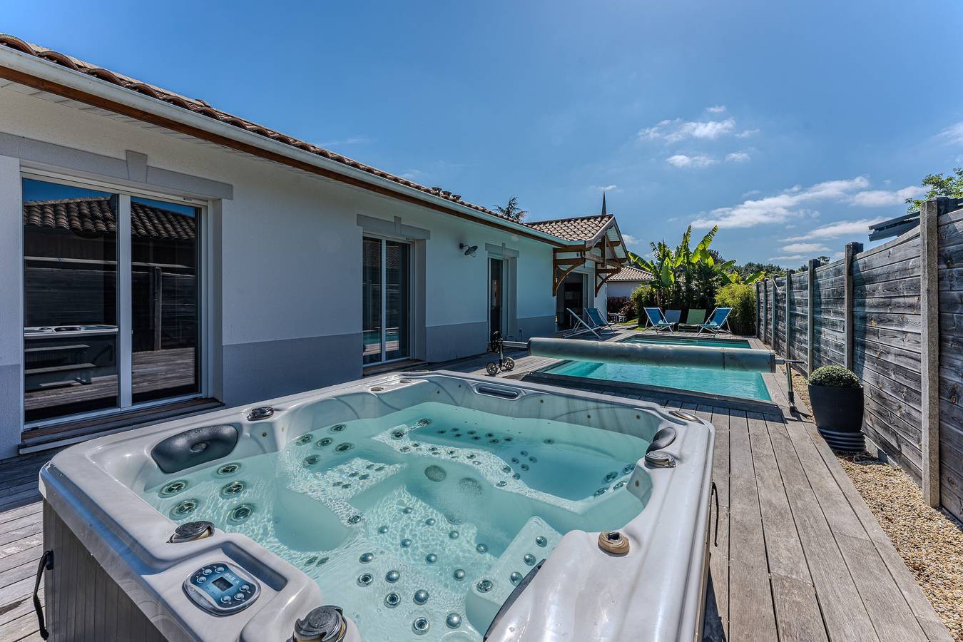 La villa Sirelis piscine et spa in Gujan-Mestras, Région d'Arcachon