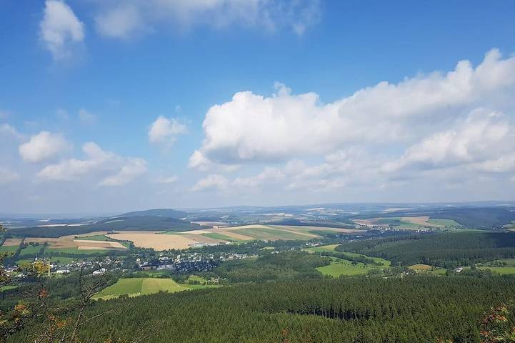 Ferienwohnung für 4 Personen, mit Terrasse in Thermalbad Wiesenbad
