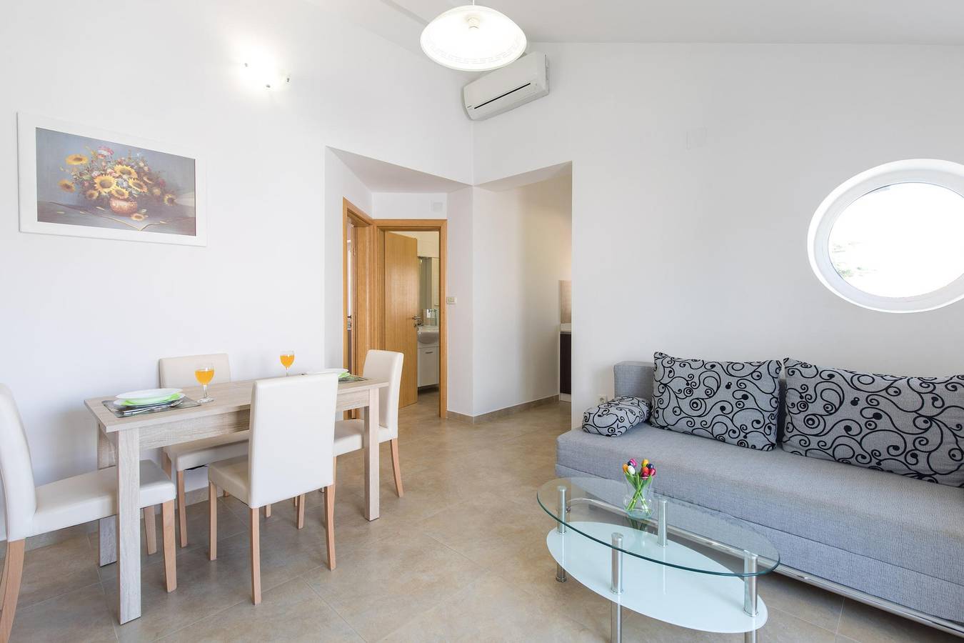 Entire apartment, One bedroom apartment with balcony Malinska, Krk A-19371-d in Malinska-Dubašnica, Krk