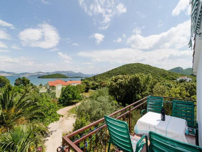 Gîte pour 4 personnes, avec balcon, animaux acceptés à Drače