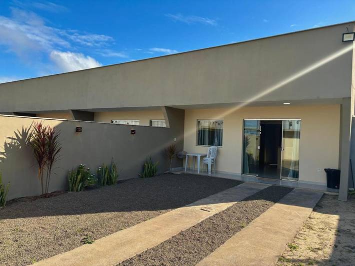 Villa para 7 pessoas, com jardim e terraço, com animais de estimação em Guriri