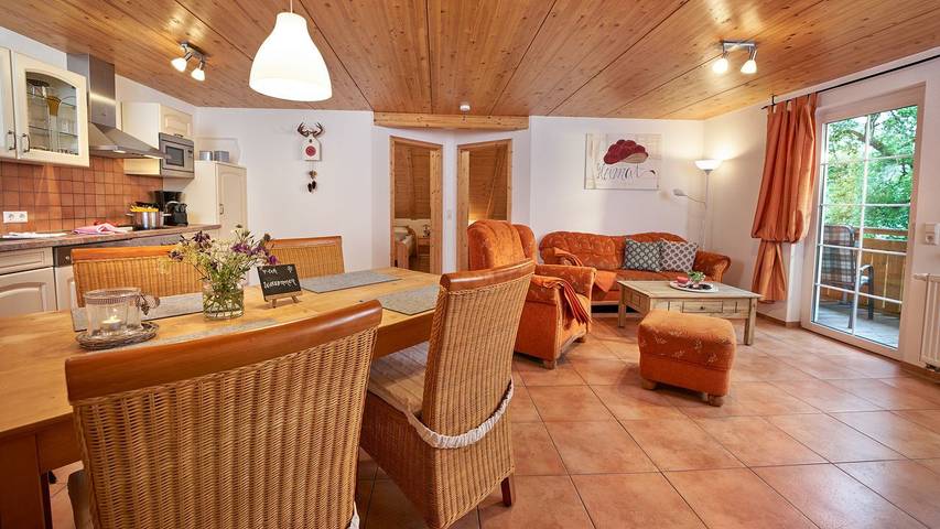 Ferienwohnung für 4 Personen, mit Ausblick und Garten sowie Sauna - 1