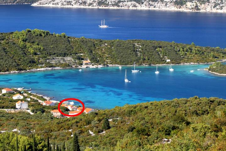 Ganze Wohnung, 2-Zimmer-Ferienwohnung am Strand Kneza, Korcula A-9168-b in Račišće (Dalmatien), Korcula