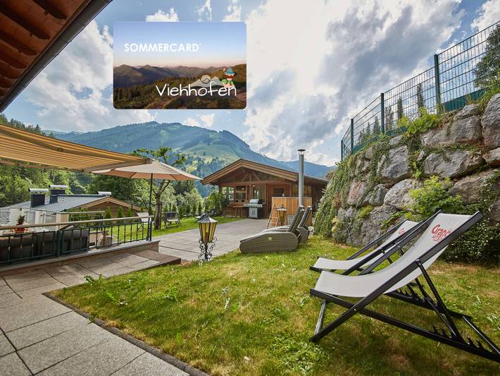 Ferienhaus für 13 Personen, mit Balkon und Whirlpool sowie Garten in Viehhofen