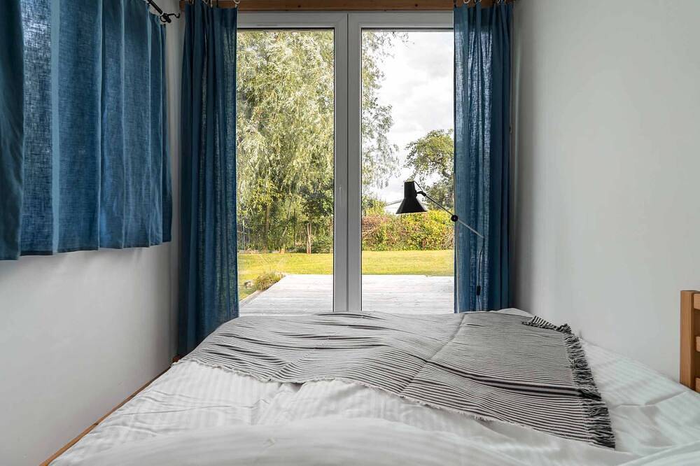 Pommernhaus Bay Cabin, Kamin, Sup's - großer umzäunter Garten in Altwarp, Vorpommern Greifswald