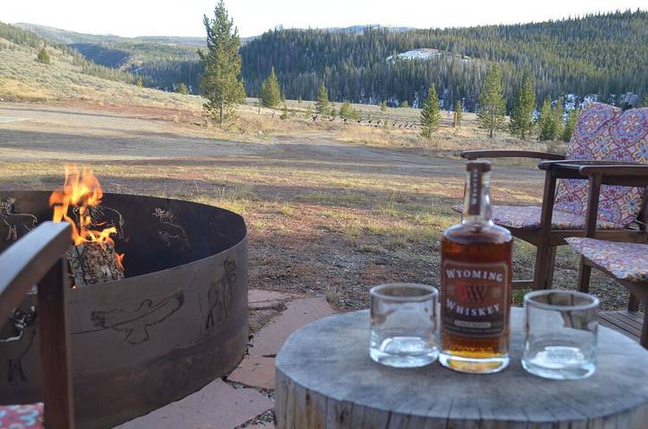 Log cabin for 6 people, with yard and terrace in Grand Teton National Park