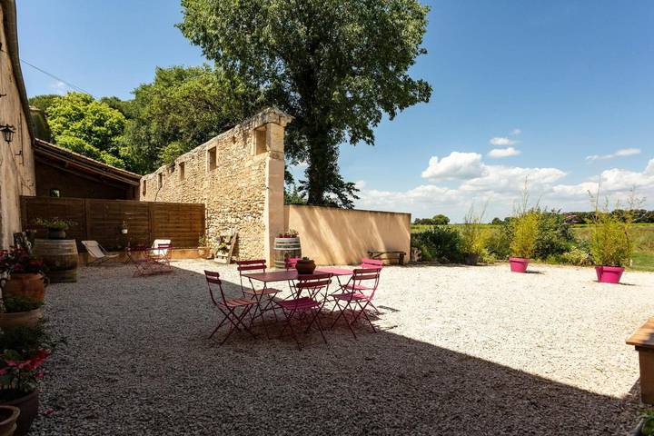 Casa rural 'Mas Du Cres Gîte' con terraza privada, jardín privado y wifi in Galargues, Costa mediterránea (Francia)