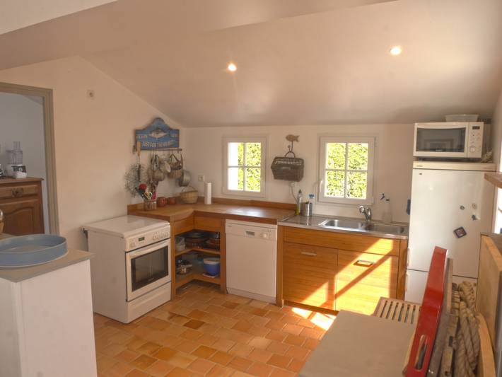 Geräumige Familienvilla mit Garten in Sauzon, 5 Min. vom Hafen in Sauzon, Côte des Mégalithes