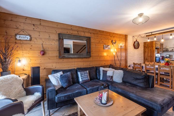 Entire apartment, Apartment 'Refuge De L'Alpage - Immoclean' with Mountain View, Balcony and Wi-Fi in Grand Massif, Morillon