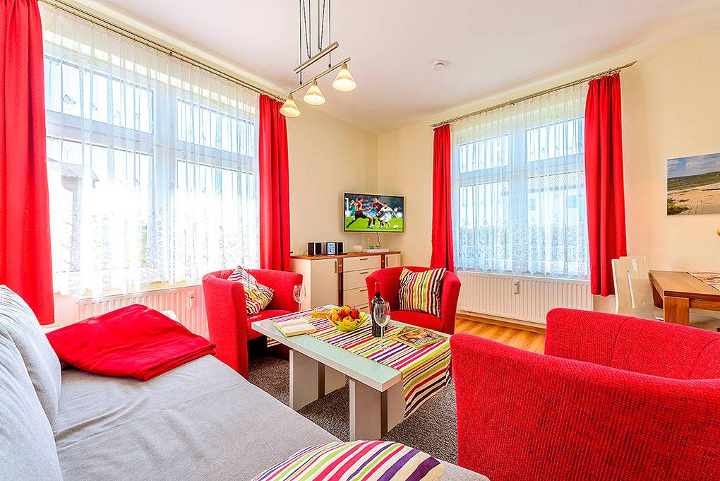 Ganze Ferienwohnung, D 098.011 - Fewo Haus Seerose in Thiessow, Mönchgut