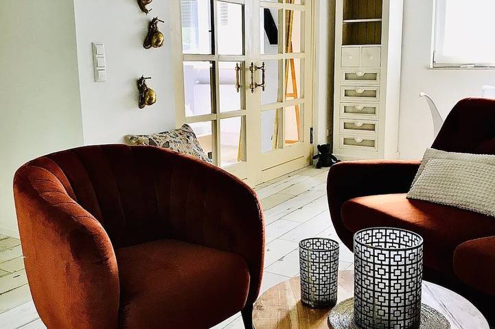 Ferienwohnung für 2 Personen, mit Terrasse und Garten, mit Haustier