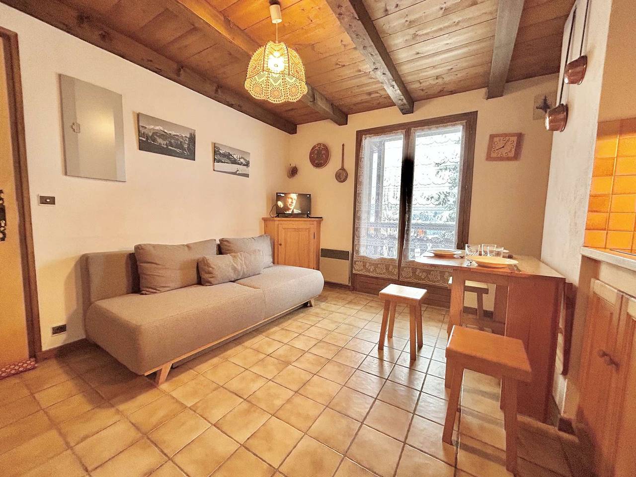 Ganze Wohnung, Studio-Cabine Charmant à Crest-Voland, Balcon, À 100m des Pistes, Parking Privé, 4 Pers. in Crest-Voland, Albertville und Umgebung