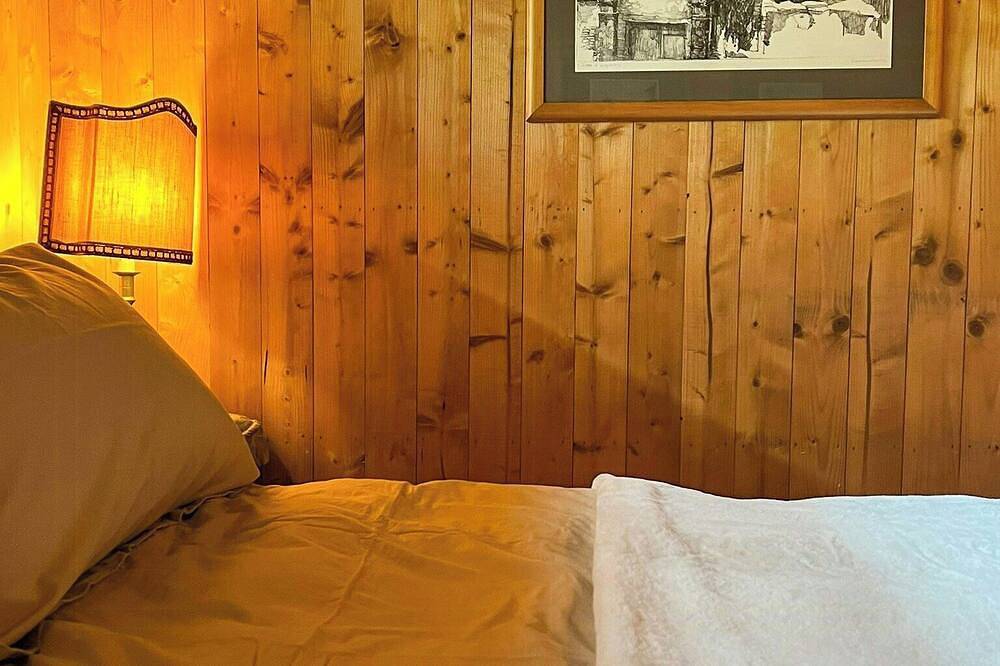 15e-eeuws Walser huis in historisch dorp in Alagna Valsesia, Walliser Alpen