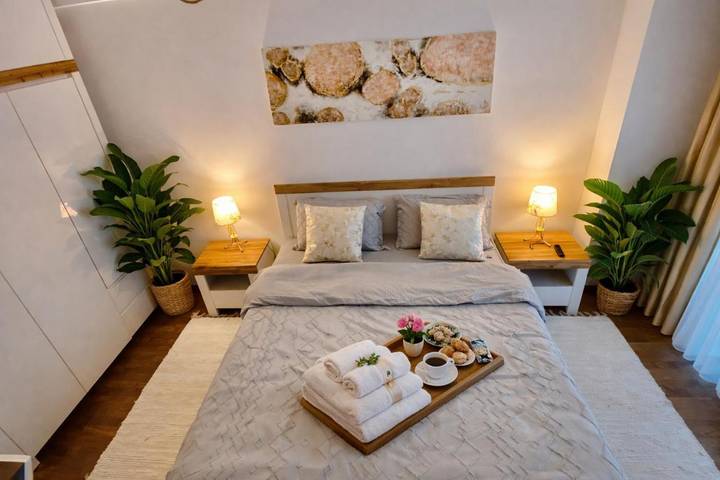 Appartement de vacances pour 4 personnes, avec Balcon ainsi que Terrasse et Vue