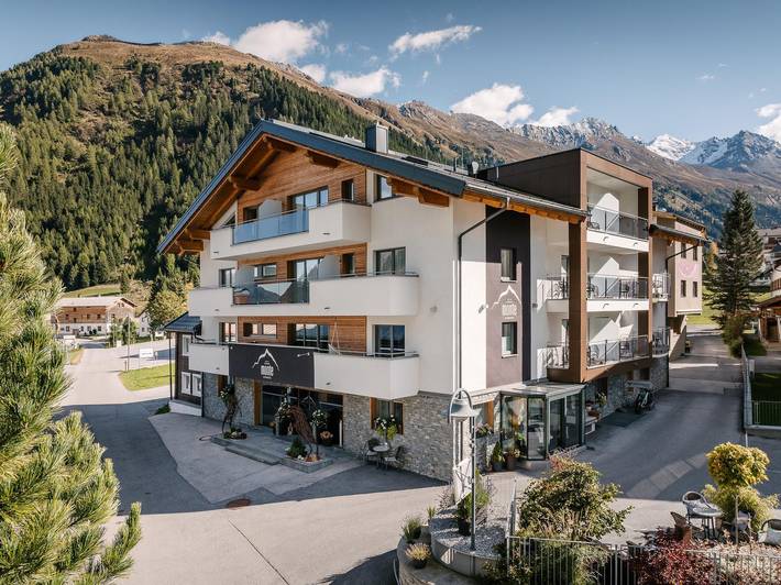Hotel für 6 Personen, mit Balkon und Terrasse sowie Garten und Sauna in Galtür