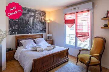 Gîte pour 4 personnes, avec balcon à Clamart
