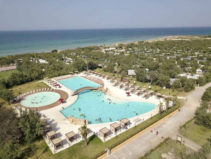 Camping per 5 persone, con Giardino sulla Riviera Adriatica