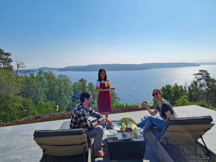 Camping för 2 Personer, med Bubbelpool samt Terass och Trädgård och Bastu i Tyresö