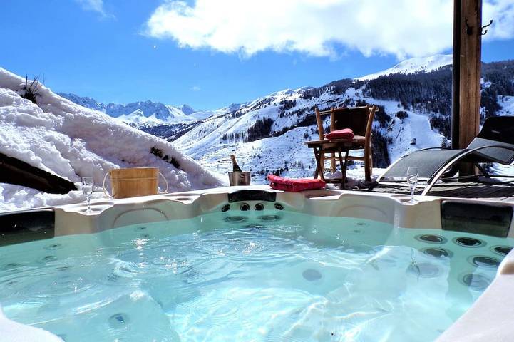 Maison pour 19 personnes, avec sauna ainsi que jardin et jacuzzi, animaux acceptés à Vars