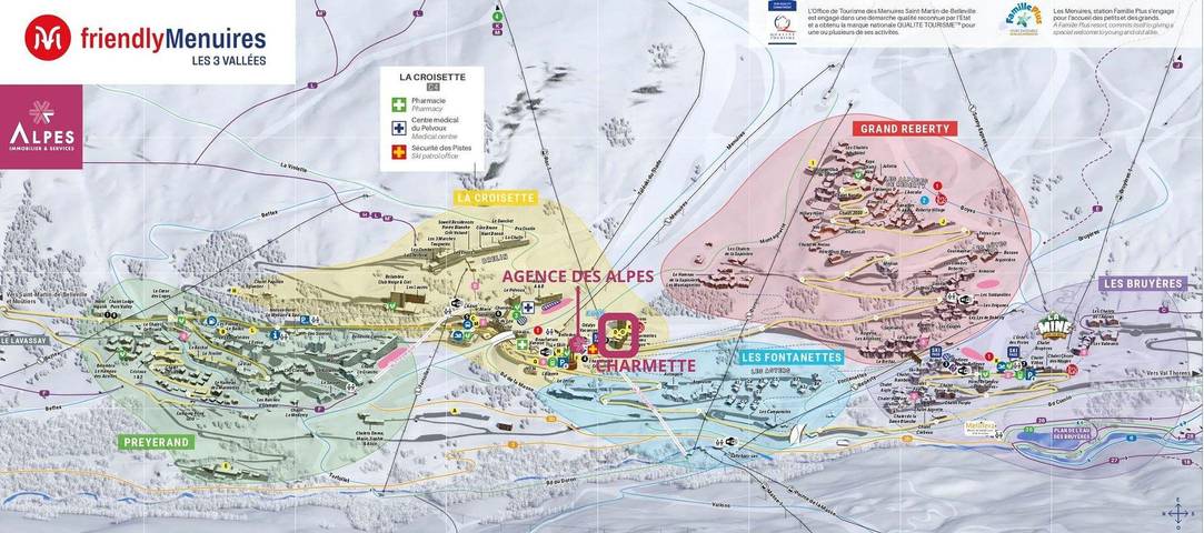 Chalet pour 5 personnes, avec balcon dans Les Menuires