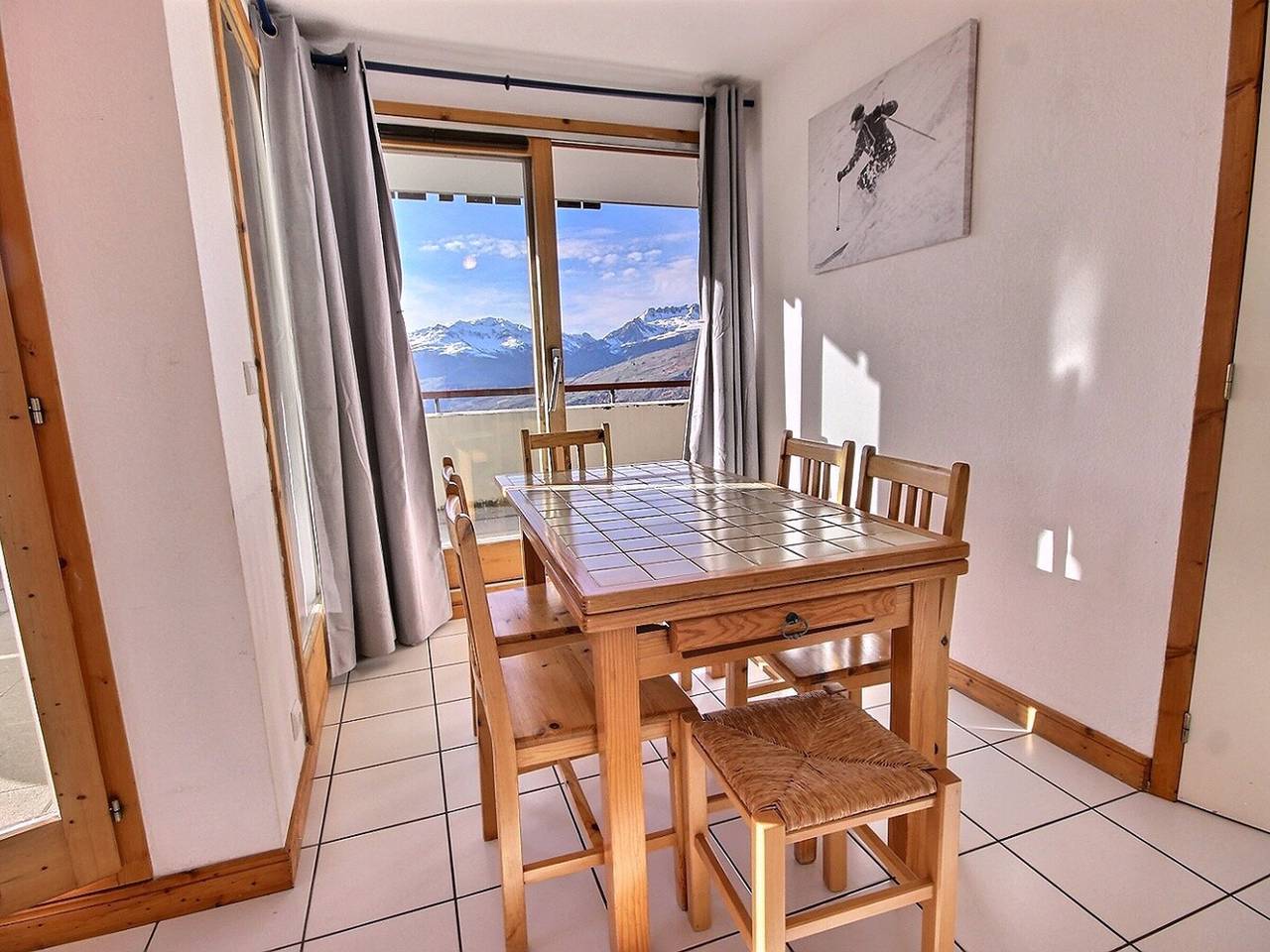 Apartamento entero, Apartamento 3 piezas en Vallandry, terraza suroeste, se admiten mascotas in Landry, Parque Nacional de Vanoise