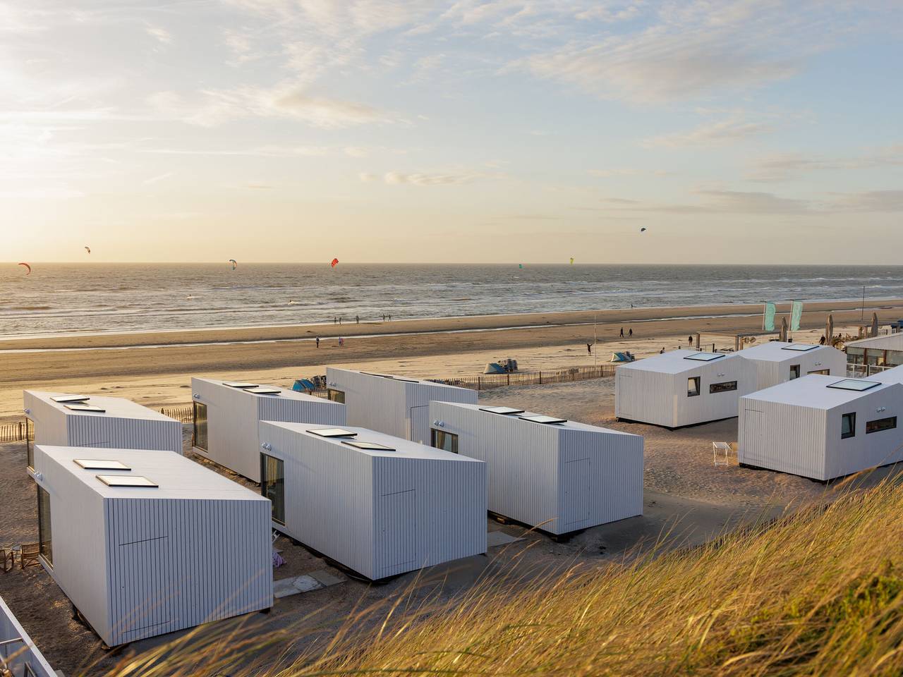 Maison de plage unique sur la plage de Zandvoort in Zandvoort, Mer Du Nord Pays-Bas