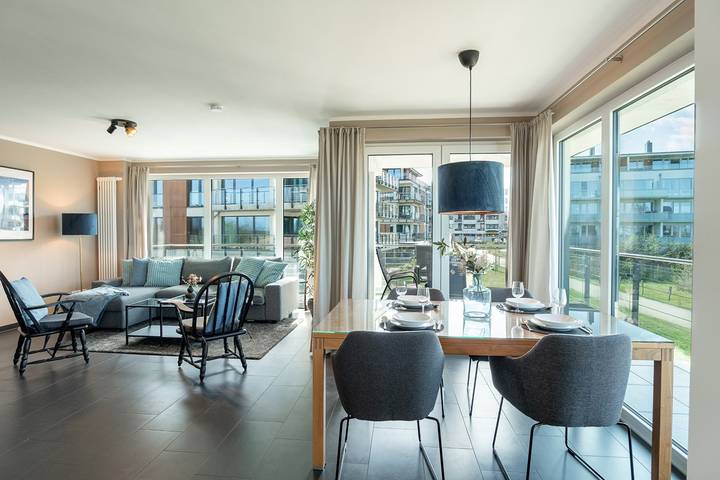 Ferienwohnung für 4 Personen, mit Meerblick und Balkon