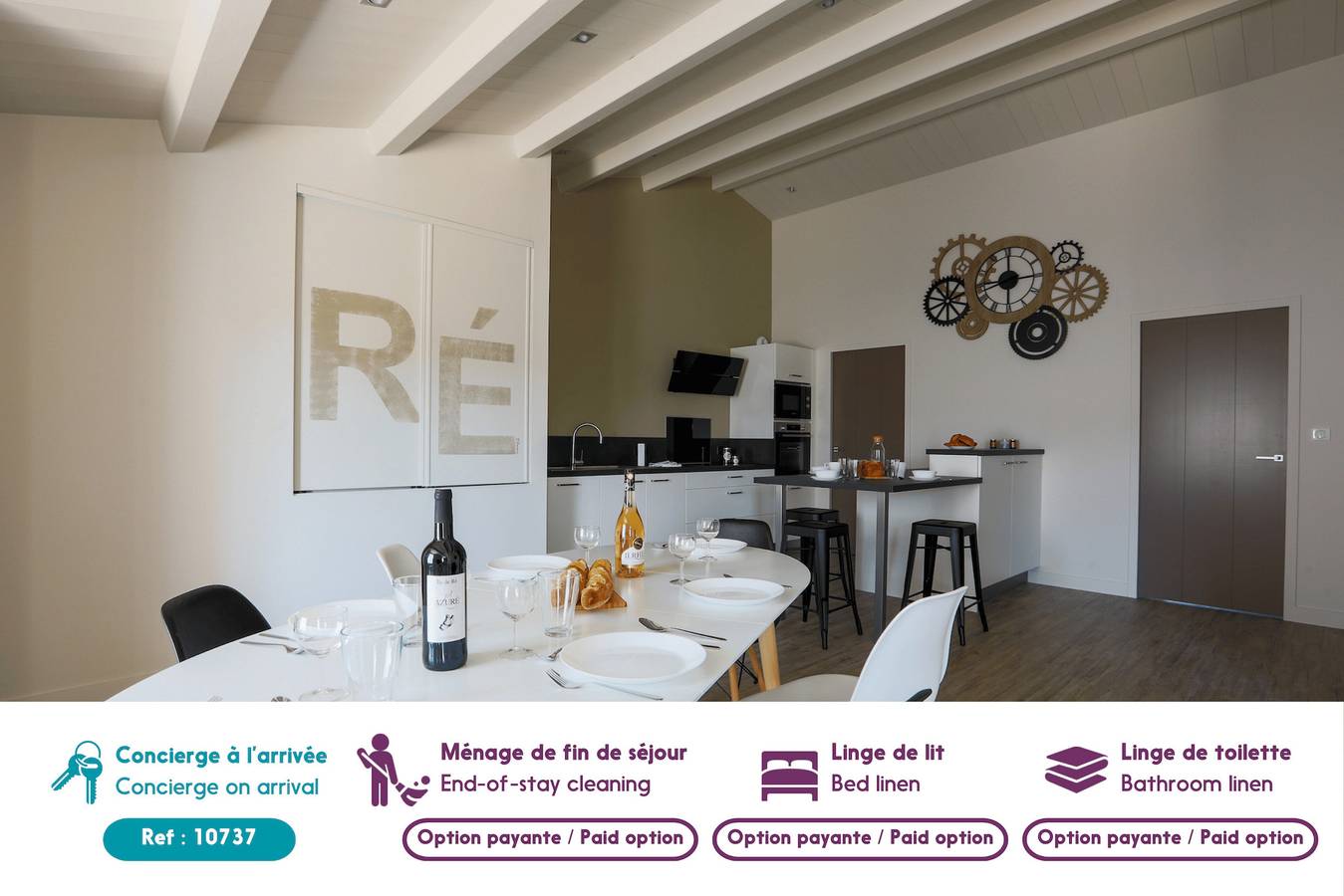 Appartement entier, Appartement lumineux pour 6 personnes in Le Bois-Plage-en-Ré, Île de Ré