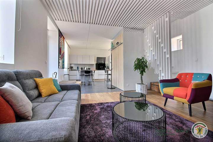 Gîte pour 4 personnes, avec Terrasse ainsi que Jardin et Vue