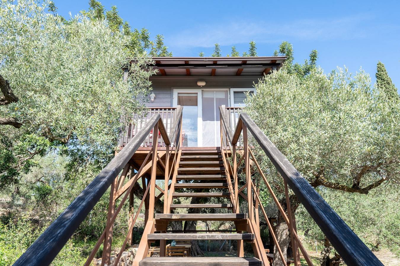 Cabaña 'Casa Arbol ' con vistas al mar, piscina compartida y Wi-Fi in Tierras del Ebro, Costa Dorada