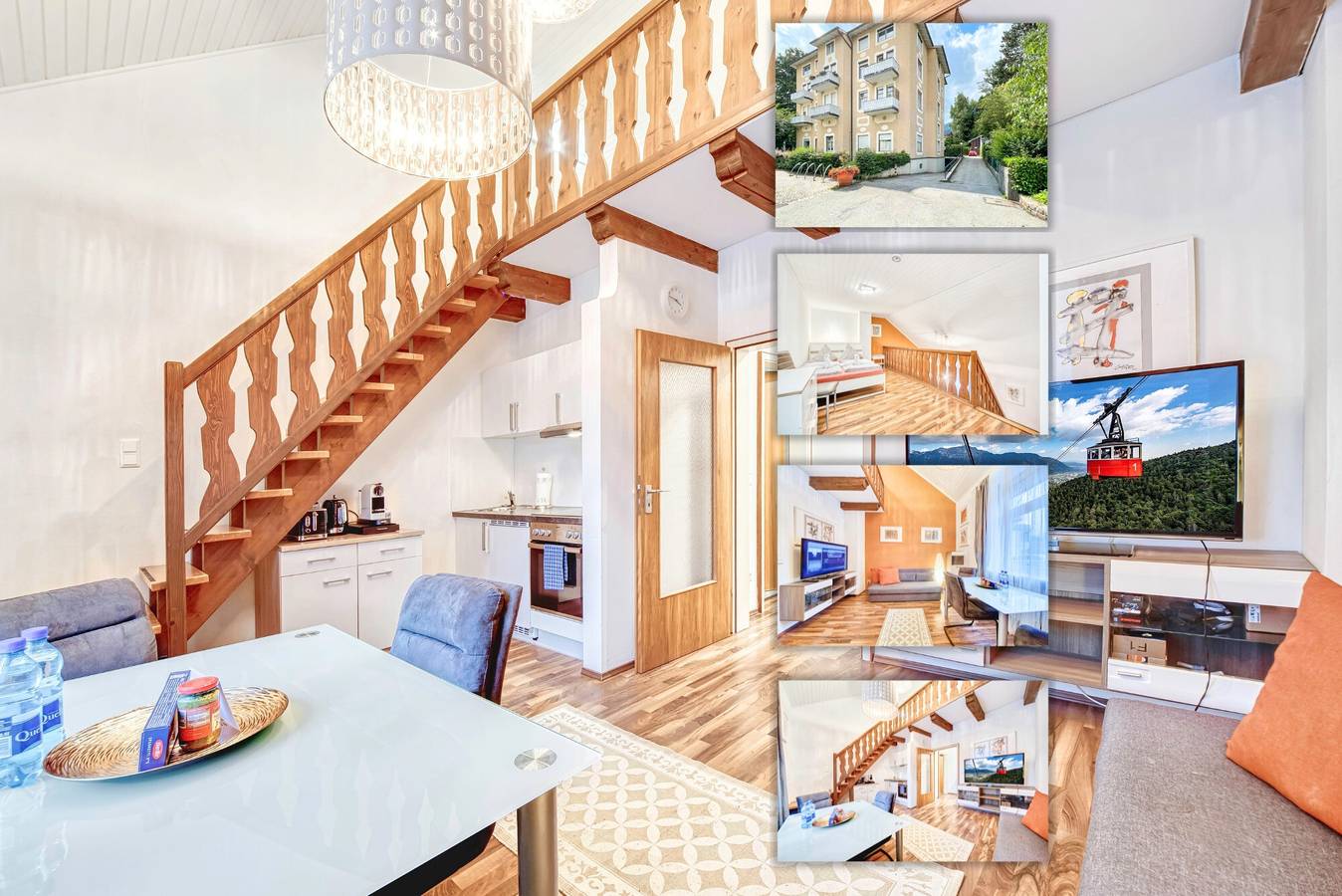 Ganze Wohnung, Ferienwohnung 'Galerie- Am Kurgarten' mit Bergblick und Wlan in Bad Reichenhall, Berchtesgadener Alpen