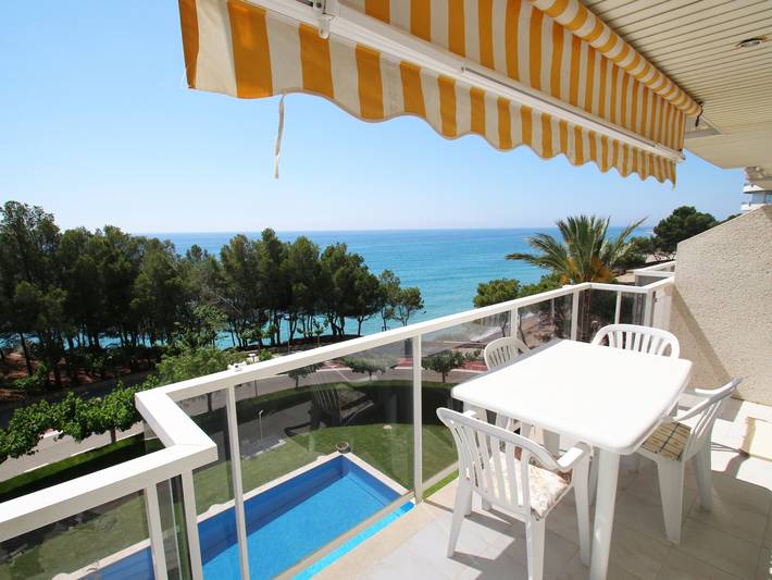 Gîte pour 6 personnes, avec Balcon et Piscine à Miami Platja