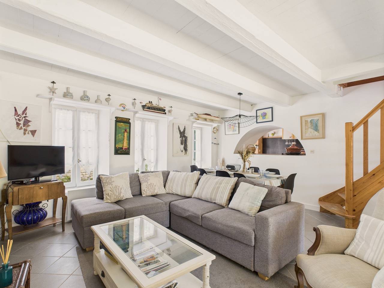 400 m de la plage, jardin, maison pour 8 in Saint-Clément-des-Baleines, Isla de Ré