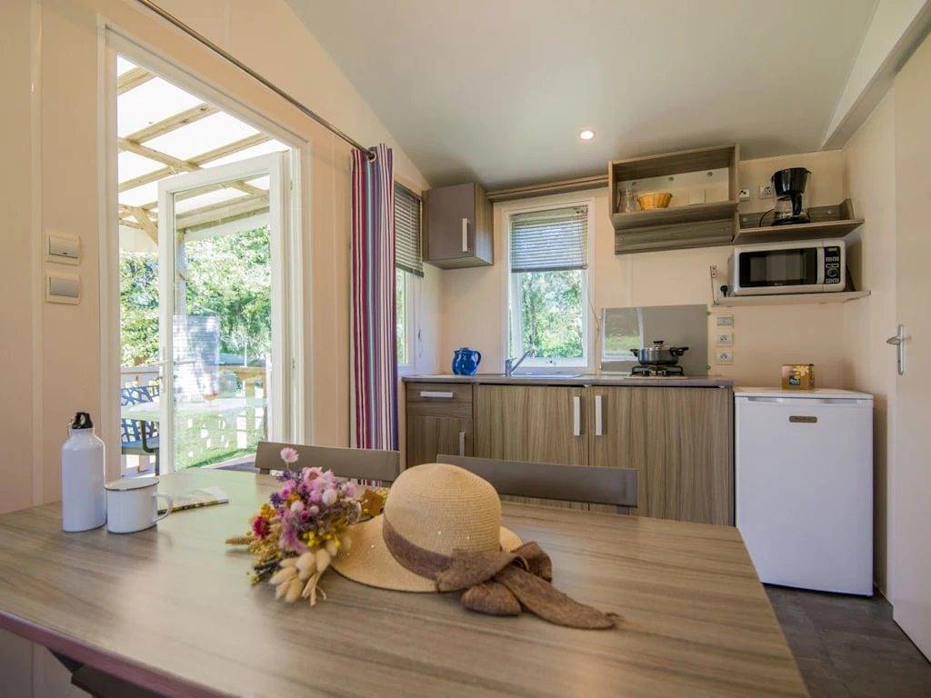 Zecamping 3* piscine chauffée club enfant locatif Tv Bbq 16m2 2 pers in Florac-Trois-Rivières, Cevenas