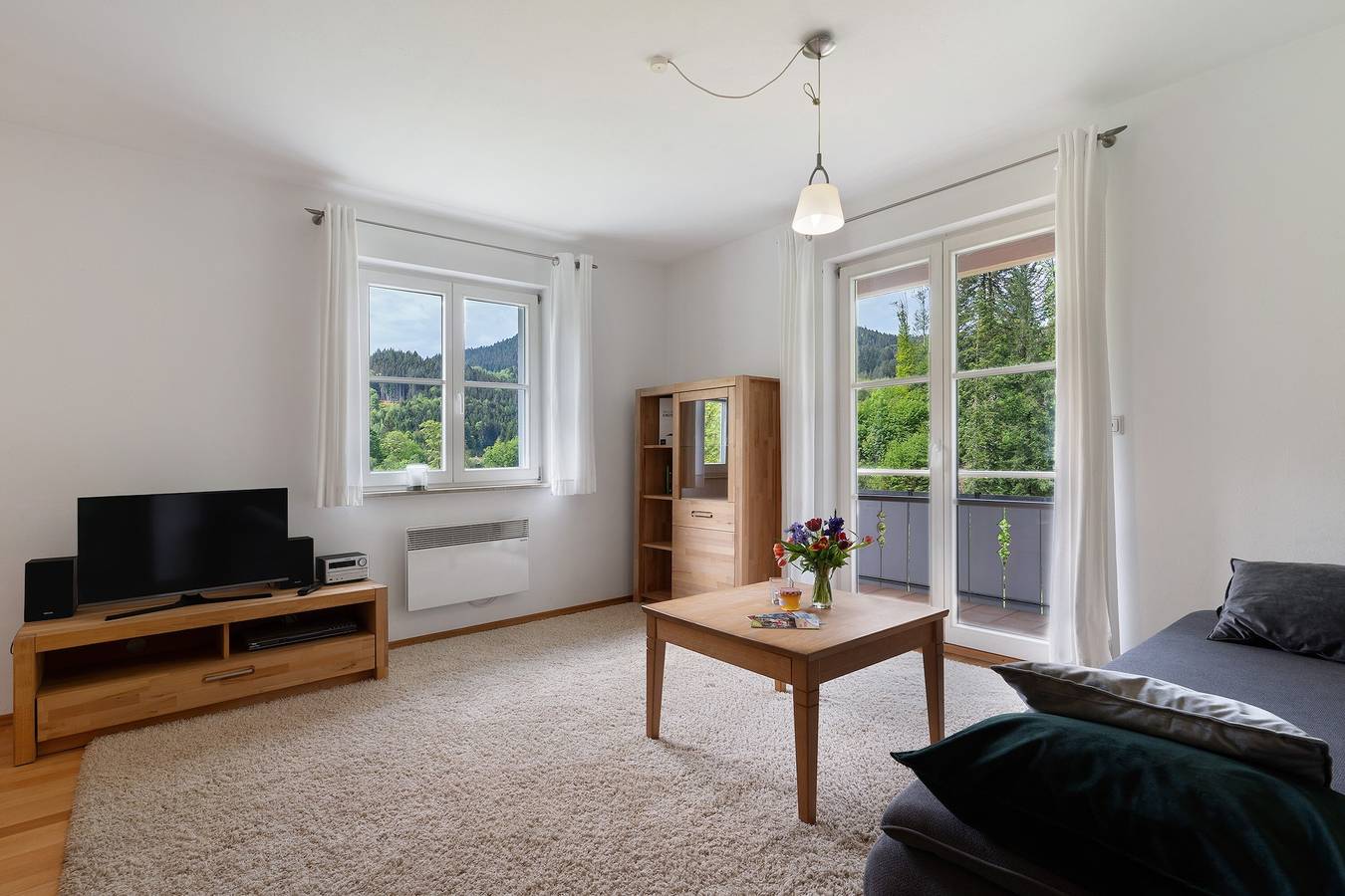 Ganze Wohnung, Ferienwohnung 'Ferienhaus 1 - Wohnung Tanne, 78qm' mit Bergblick, privater Terrasse und Wlan in Schenkenzell, Mittlerer Schwarzwald
