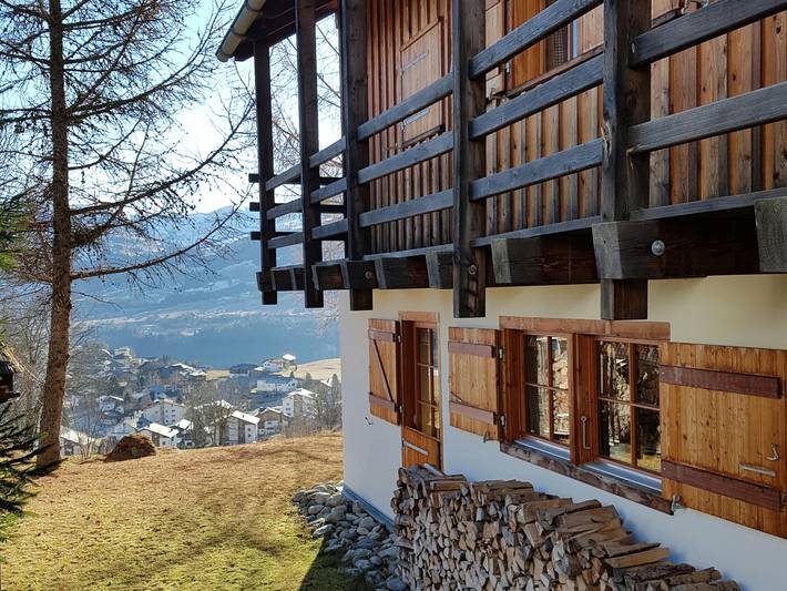 Ferienhaus Casa Seglias, Brigels - 6 Zimmer Ferienhaus für max. 8 Pers. in Brigels, Alpenarena