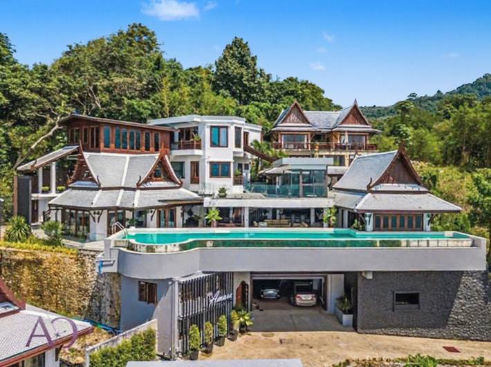 Villa für 14 Personen, mit Terrasse und Meerblick sowie Ausblick in Thailand
