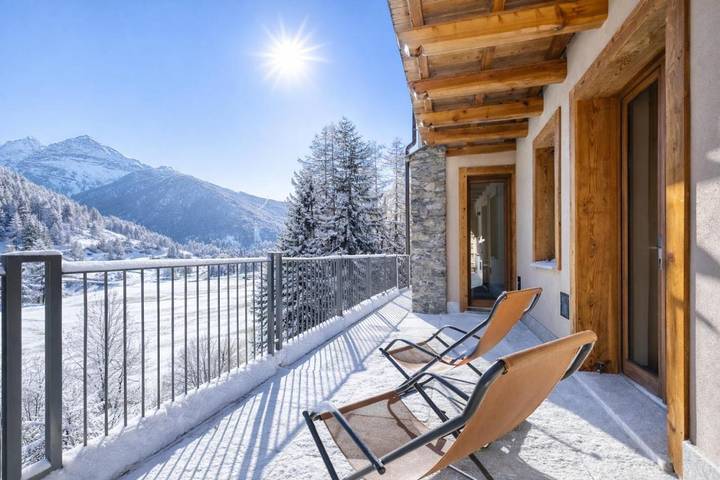 Ferienwohnung für 5 Personen, mit Balkon und Ausblick