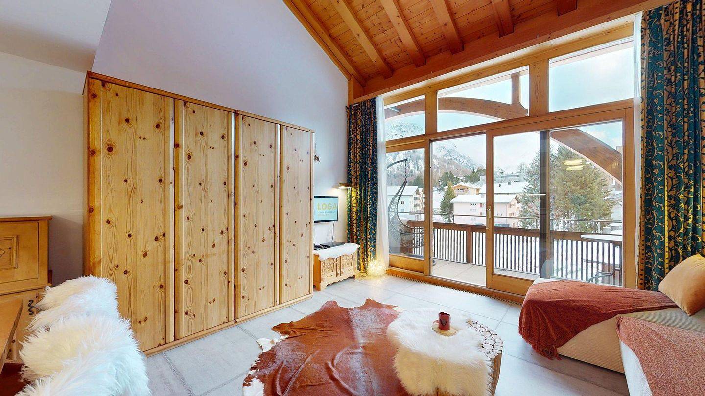 Ganze Wohnung, Ferienwohnung für 2 Personen mit Balkon in Bregaglia, Sankt Moritz