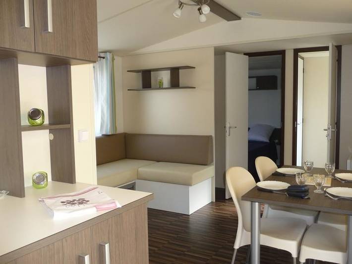 Mobil home pour 6 personnes, avec sauna et bassin pour enfant à Saint-Michel-Escalus - 3