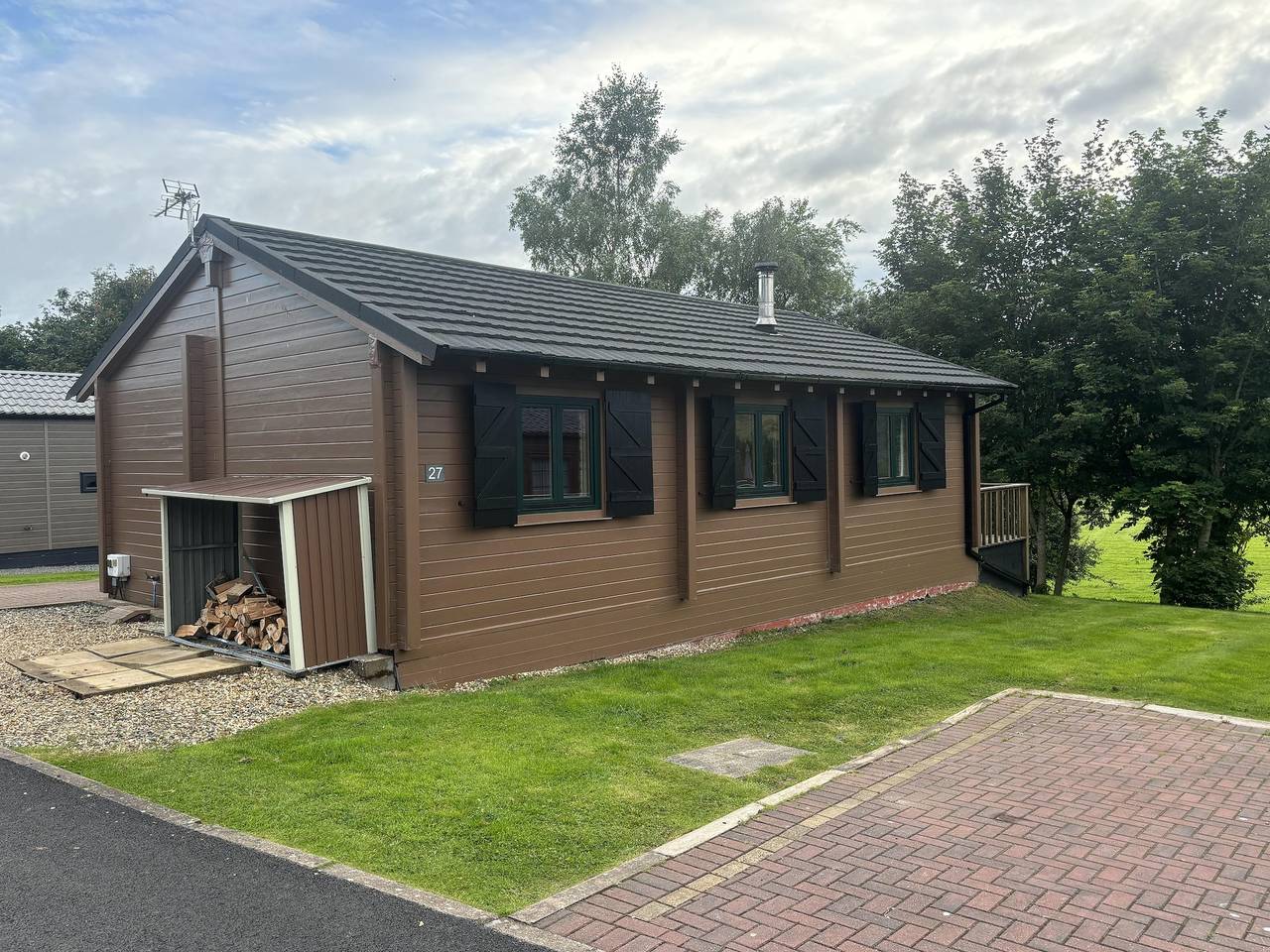 Lodge für 5 Personen mit Balkon in Scottish Borders