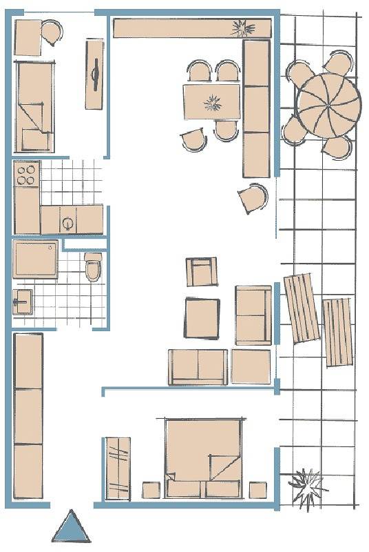 Ganze Wohnung, Ferienwohnung P.01.07 im Ferienpark Heiligenhafen mit Balkon, Binnenseeblick, 2 Schlafzimmern und Küche. 55 m² Familienwohnung mit Stellplatz inklusive in Heiligenhafen, Ostholstein