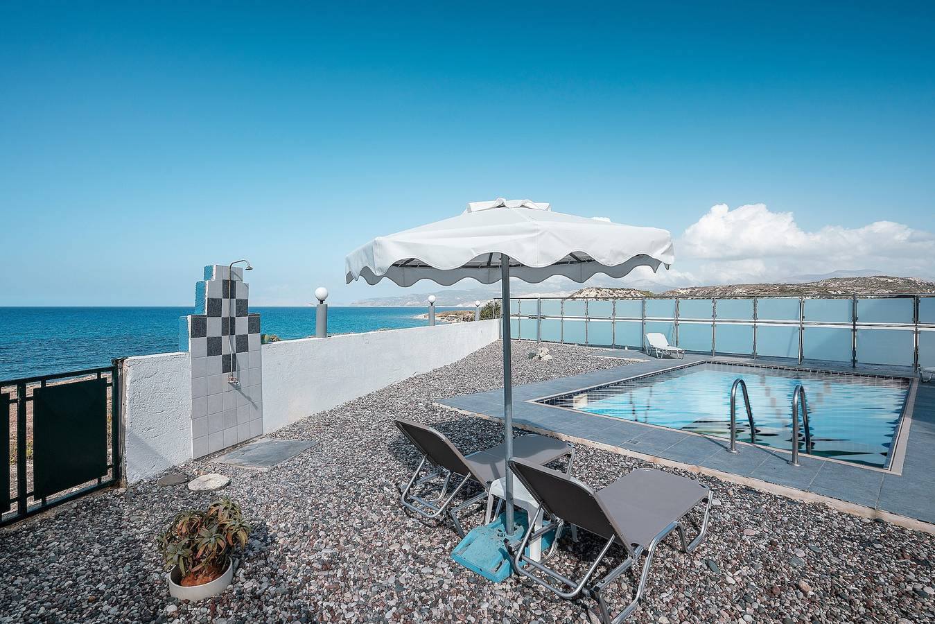 Maison de vacances 'Blue Pearl Apolakkia 1' avec piscine commune, terrasse commune et Wi-Fi in Rhodes