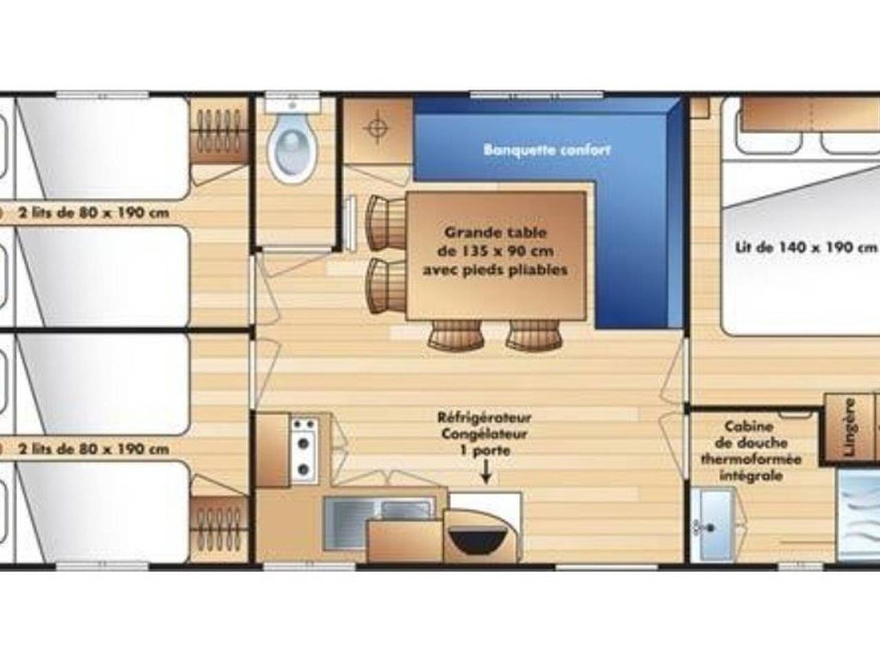 Mobil home - Terrasse in Saint-Girons (Ariège), Parque Natural Regional de los Pirineos de Ariège