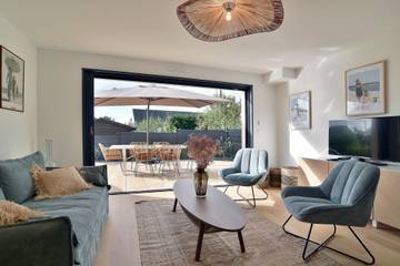 Gîte pour 6 personnes, avec terrasse dans Port Briac