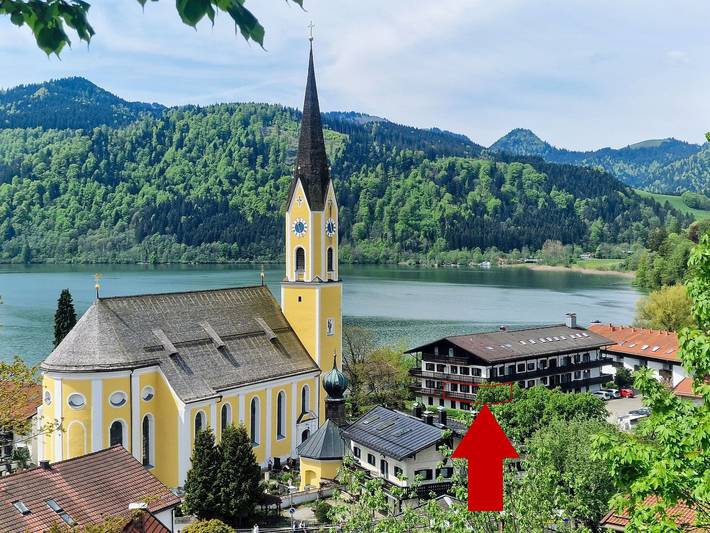 Ferienwohnung für 5 Personen, mit Balkon und Seeblick sowie Ausblick am Schliersee - 2