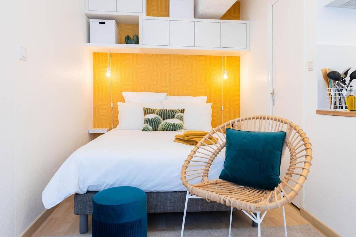 Appartement entier, Le Palm Spring - studio cosy en centre-ville in Fougères, Fougères-Vitré