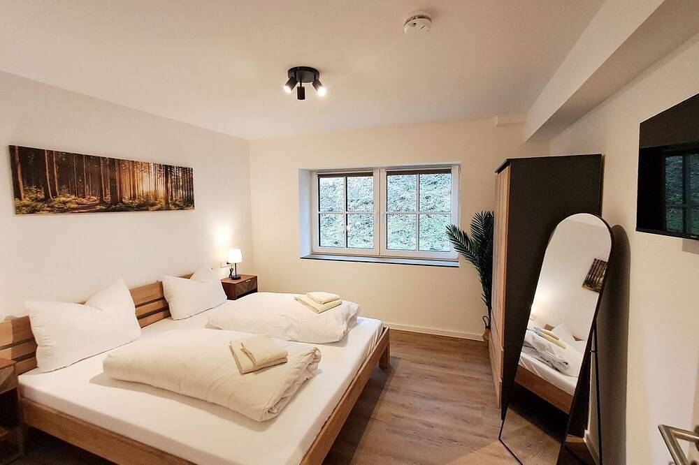 Ganze Wohnung, Ferienwohnung Wiesengrün: 97 m², Terrasse, 2 Bäder, Wlan, Hund erlaubt - Smart in Elkeringhausen, Winterberg