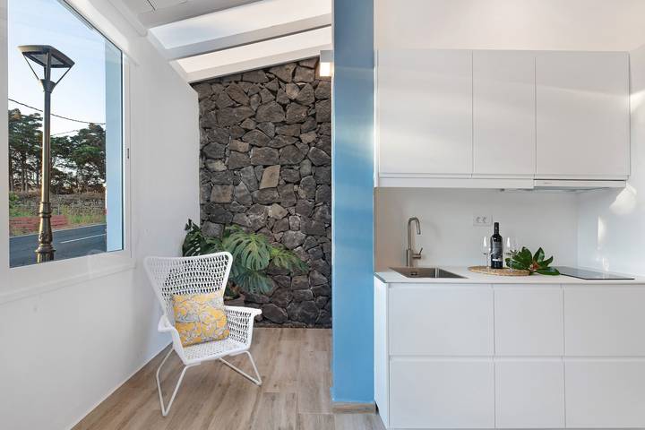 Casa de vacaciones 'Casa Camino La Estrella B' con vistas a la montaña, Wi-Fi y aire acondicionado. in Breña Alta, La Palma Sur